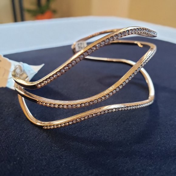 Michael Kors Wonderlust Rose Gold Open Statement Cuff/Bracelet/Bangle - Picture 2 of 16